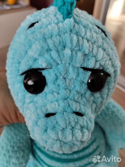 Вязаная игрушка дракон