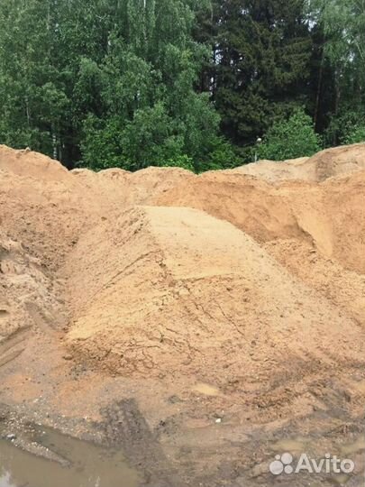 Песок строительный в наличии с доставкой
