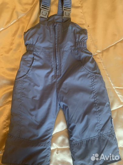Зимние брюки полукомбинезон 74