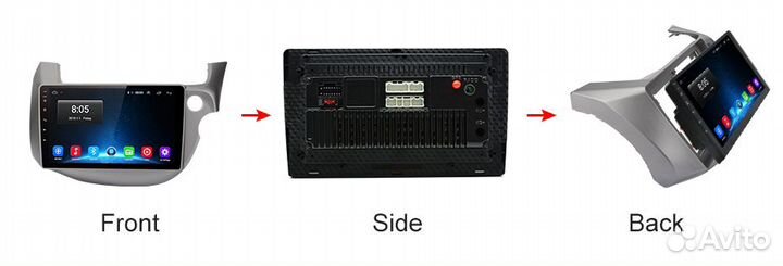 Штатная магнитола Honda FIT Android