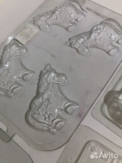 10шт Пластиковые формы для шоколада и мыла