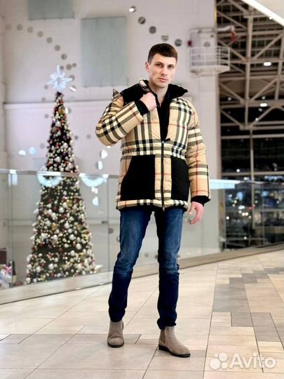 Пуховик мужской Burberry premium