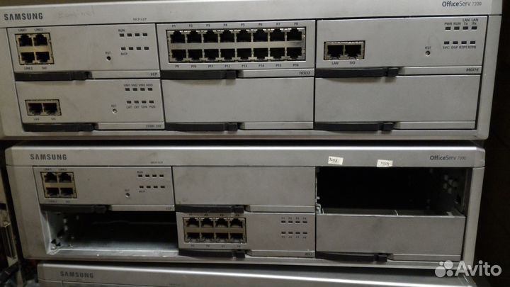 Атс samsung OfficeServ 7200 с доп. блоками и плата