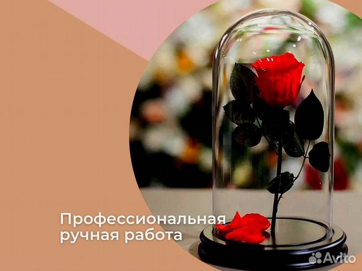 Розы в колбе на выбор
