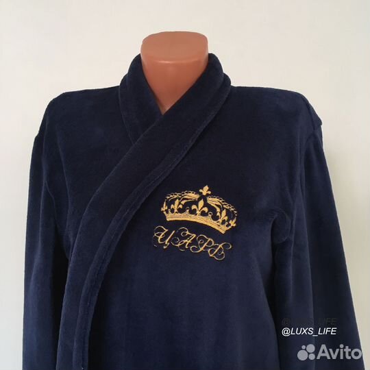 Махровый халат с именной вышивкой на заказ