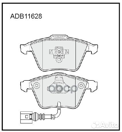 Колодки тормозные дисковые передние Allied Nipp