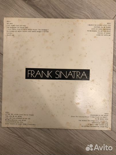 Виниловые пластинки 2Lp Frank Sinatra