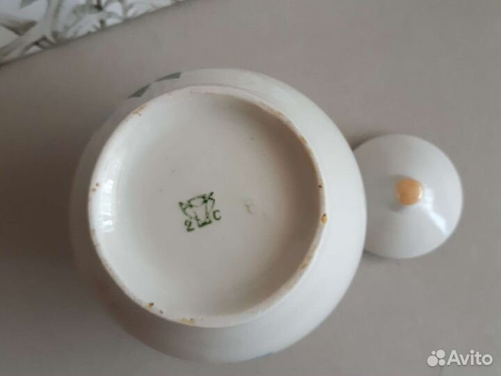Сахарница фарфор СССР Песочное