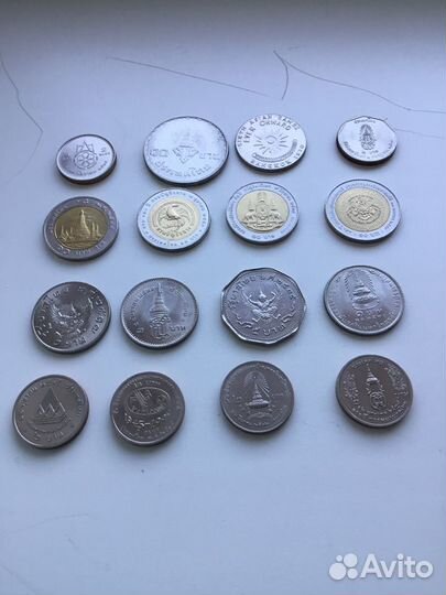 Монеты Тайланда и Маврикия