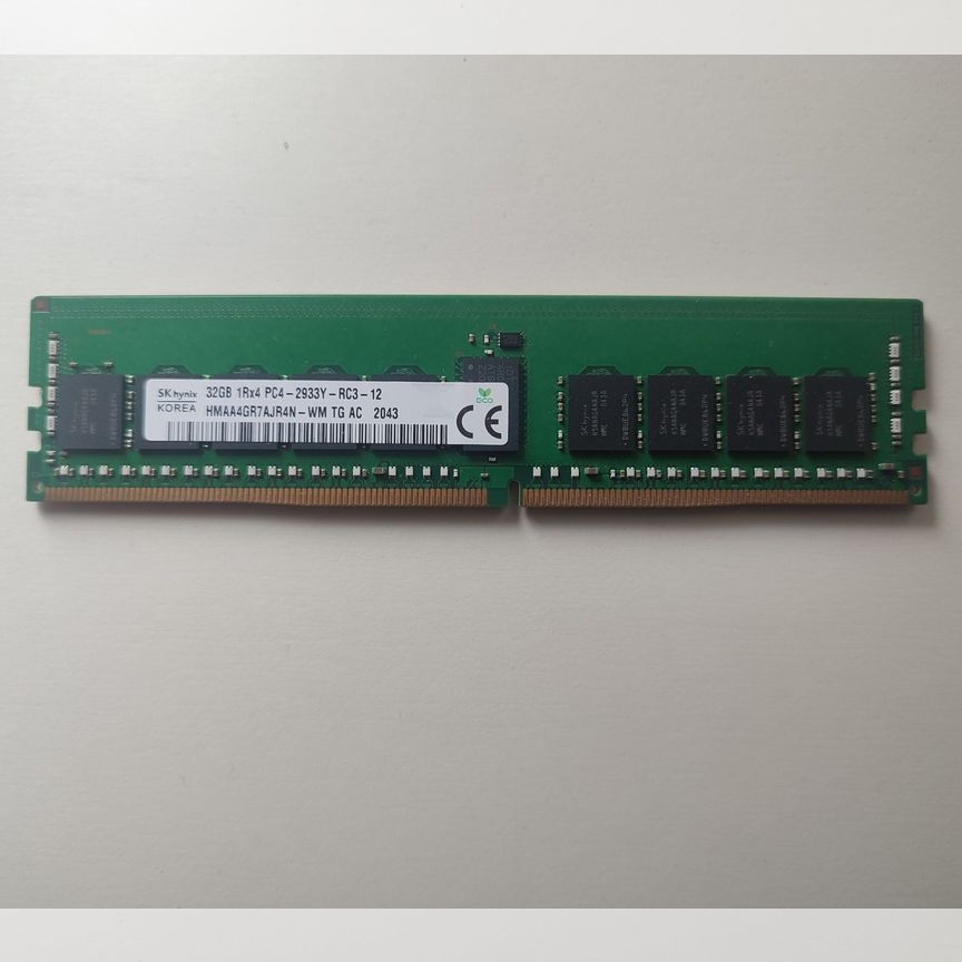 [HMAA4GR7AJR4N] 32 Gb 2933 Mhz 1rx4 Rdimm Sk Hynix, Склад 1 Шт