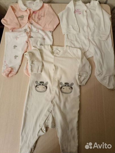 Вещи для девочки с рождения до 4 месяцев