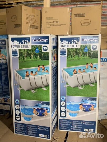 Каркасный бассейн intex/bestway