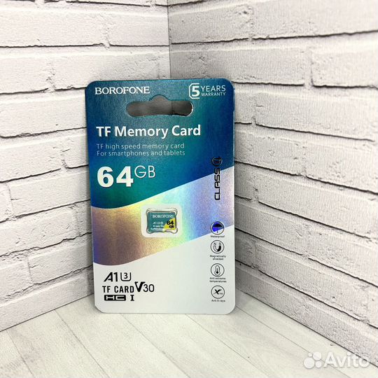 Карта памяти MicroSD 64 гб