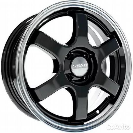 Диски Скад Киото 6x15 4*100 ET45 DIA67.1 Антрацит-алмаз Литой