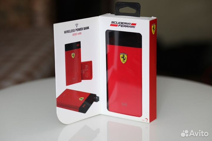 Power Bank Ferrari (беспроводная зарядка)