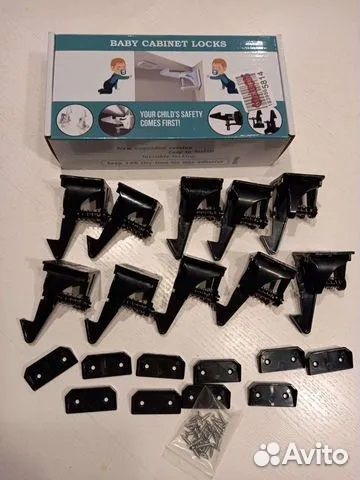 Набор блокираторов ящиков от детей 10 шт