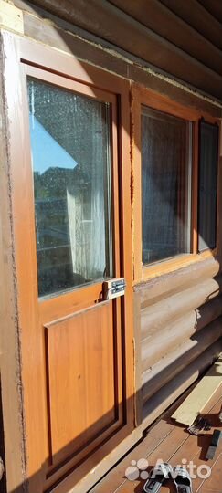 Балконный блок (деревянный)