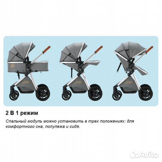 Детская коляска luxmom 3 в 1