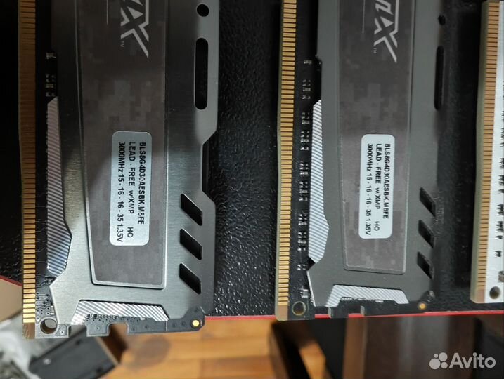 Оперативная память ddr4 Crucial ballistix 32 gb