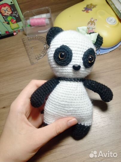 Вязаная панда