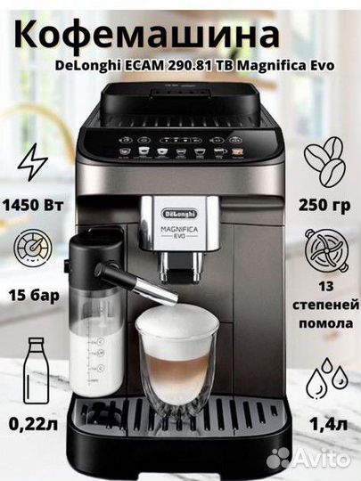 Кофемашина Delonghi ecam290.81