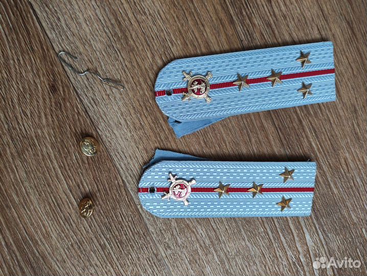Погоны полиции голубые один просвет со звездами