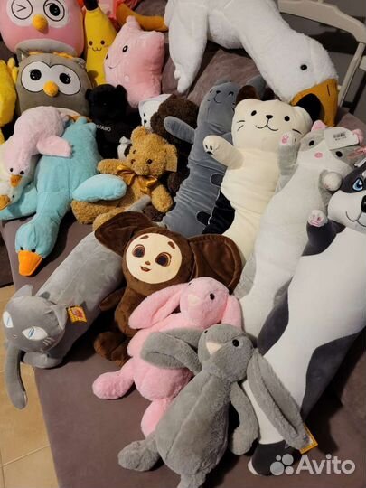 Сова с пледом, мишки, гусь-обнимусь, Стич, Батон