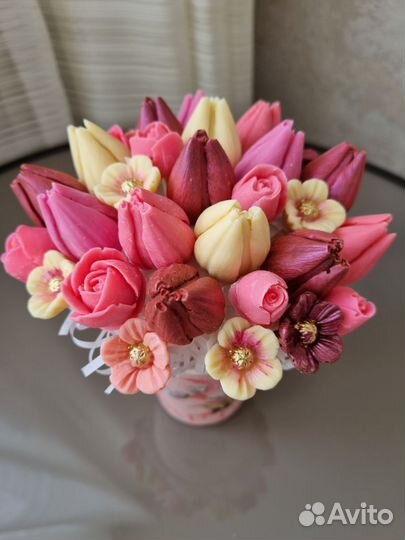 Шоколадные букеты ручной работы