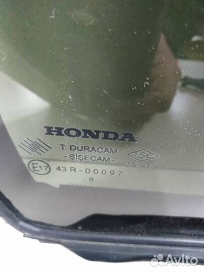 Стекло двери задней правой форточка Honda Civic 4D