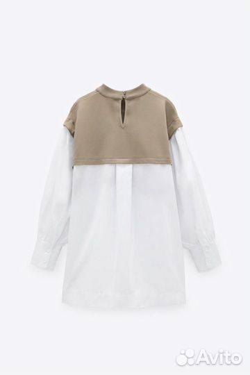 Платье рубашка zara