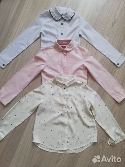 Блузки школьные 128-134