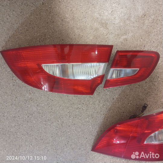 Задние фонари Шкода superb 2