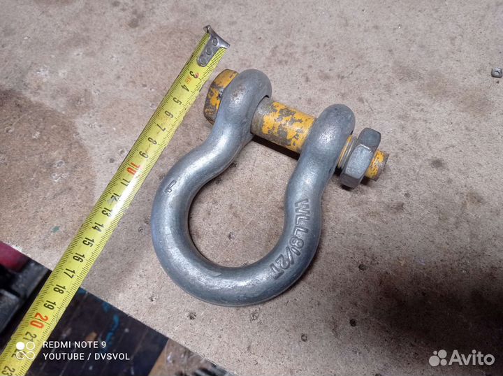 Шакл, такелажная петля, болт