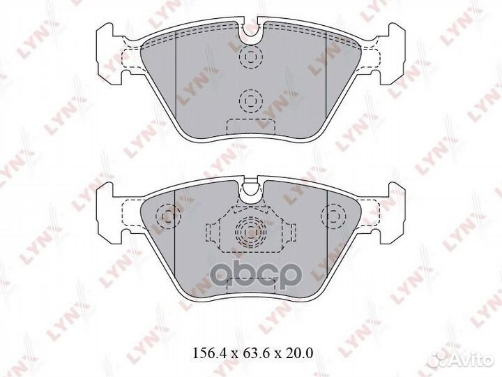 Колодки тормозные дисковые перед BD1427 LYN
