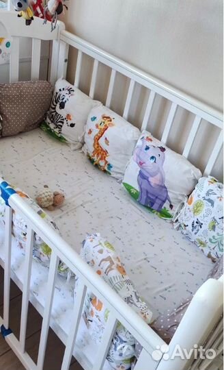 Бортики в детскую кроватку