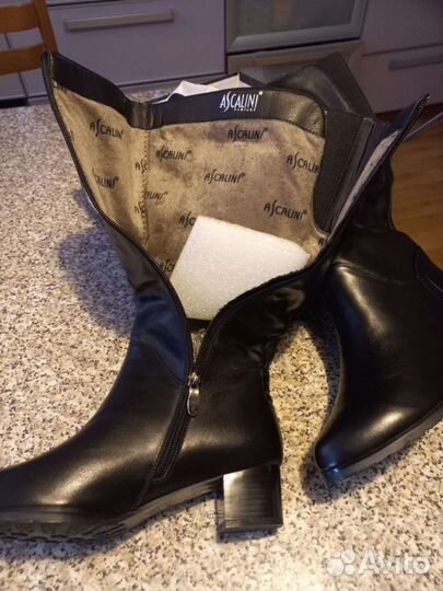 Сапоги кожаные