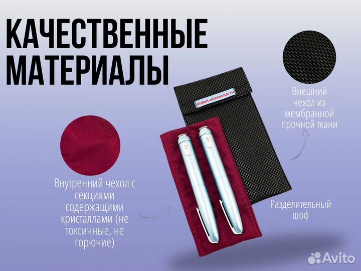 Охлаждающий чехол для шприц-ручек и картриджей с и