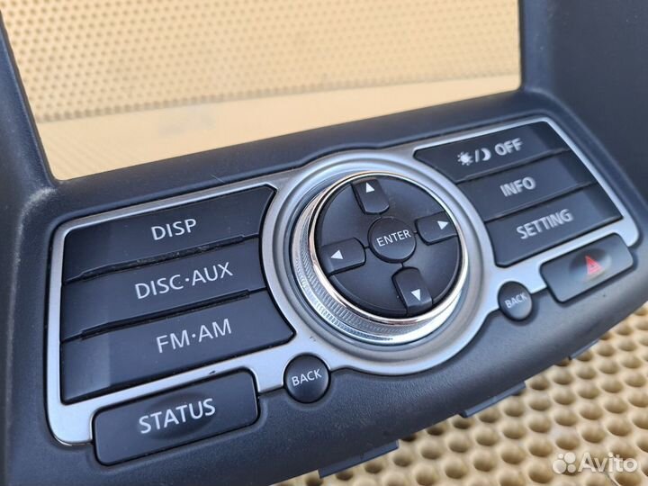 Панель управления магнитолой Infiniti G25 G35 G37