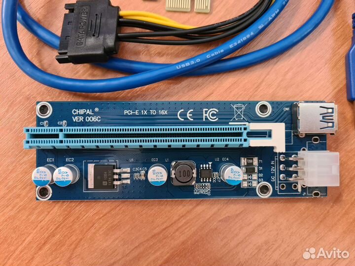 Райзер PCI-E chipal VER 006C