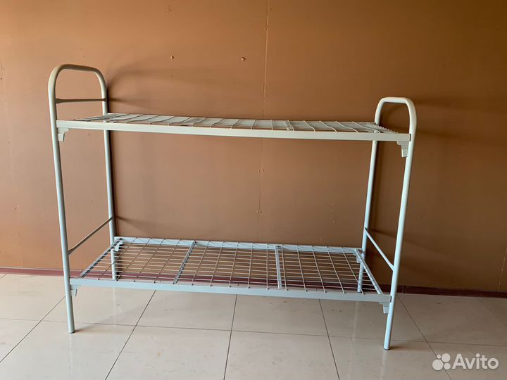 Кровати металлические одноярусные и двухъярусные