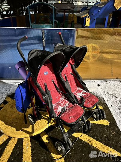 Коляска трость для двойни