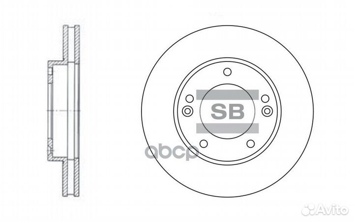 Диск тормозной SD2026 (51712-3E300, 51712-3E000