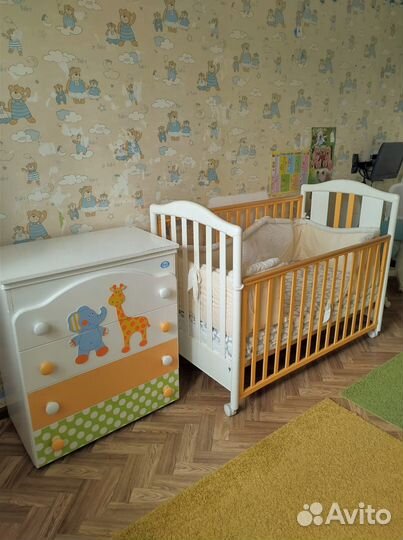 Комод и кроватка Pali Zoo 125*65