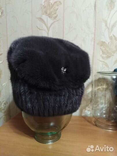 Шапка норковая женская
