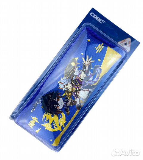 Пенал школьный 2 секции, с брелком