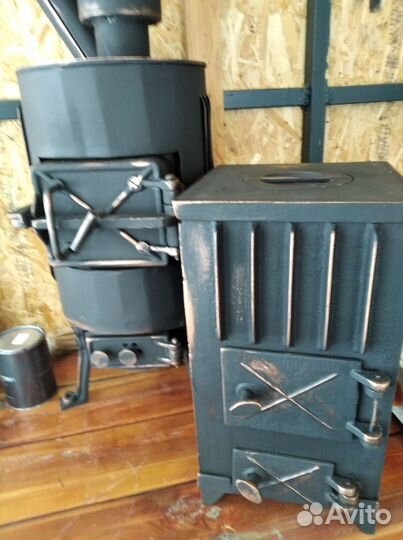 Печь Буржуйка чугунная разборная СССР