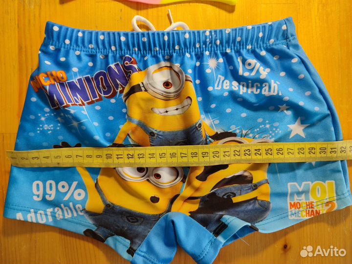 Плавки и шапочка для плавания 4-5 лет