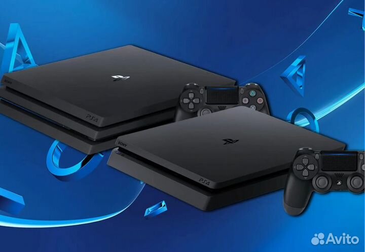 Playstation 4 Sony ps4 pro + 10игр и джостик