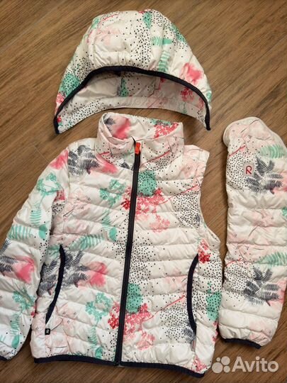 Reima 2в 1 легкий пуховик р 128