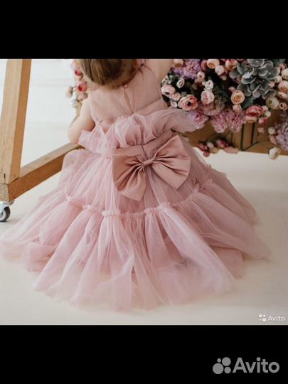 Детское нарядное платье на 1 год 80 86